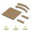 Repose-pieds pliable en plastique PEHD Adirondack-891781475