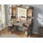 Large Vanity Desk With Mirror And Lights Girls Vanity With Power Outlet Makeup Vanity Table With Hair Dryer Rack-798980681