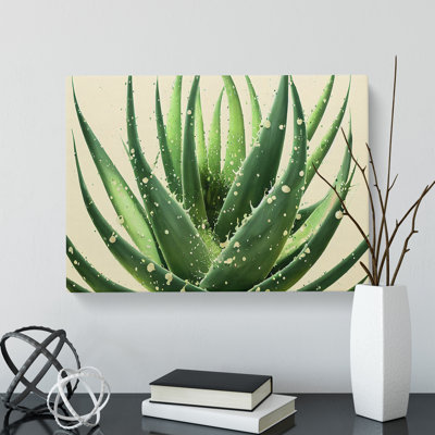Angelical Aloe Vera Plant - Wrapped Canvas