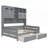 Wooden Daybed with 2 Drawers, All-in-One Cabinet and Shelf, Sturdy and Space-Efficient-447197099
