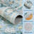 Vintage Floral 10x13 Large Living Room Rug with Non Slip Backing, Stain Resistant Non Shedding Oriental Distressed Area Rugs, Low Pile Foldable Carpet-166752940-166752938