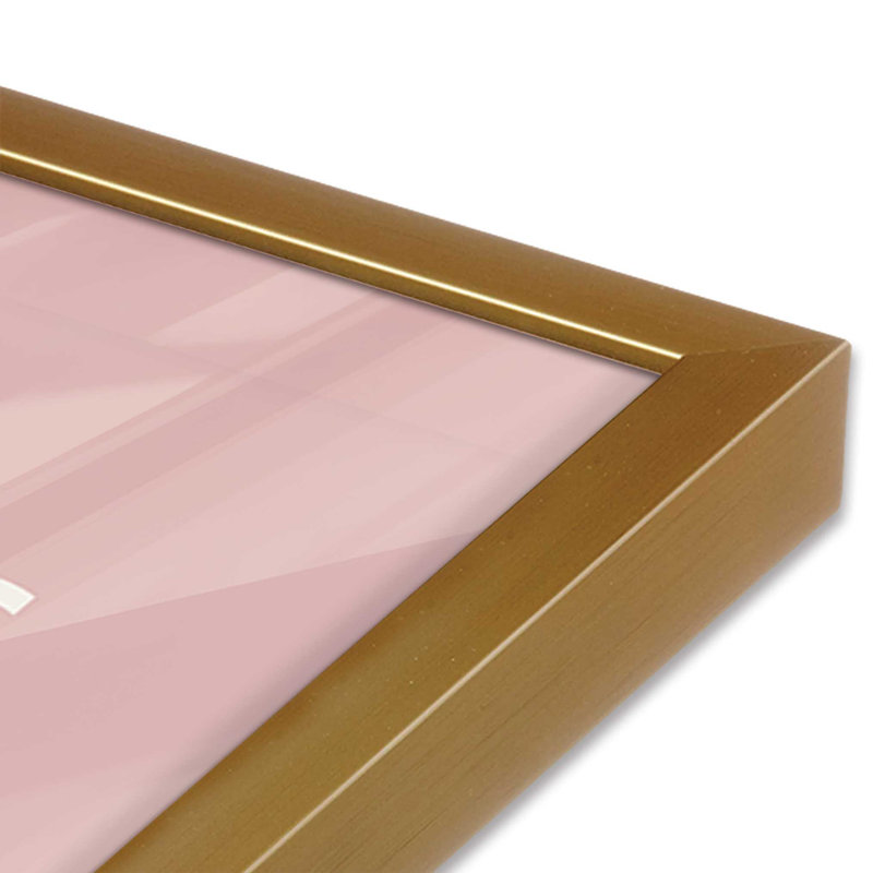 Pink Retro Bauhaus II, impression dans un cadre, H 11,25 po x l 9,25 po x P 1,25 po, Reproduction encadrée sans passe-partout