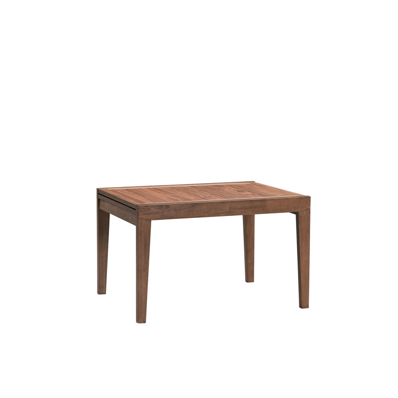 Table de salle à manger avec placage en noyer et option d'extension - 100 lb portant en bois rectangulaire avec finition 94,95 lb