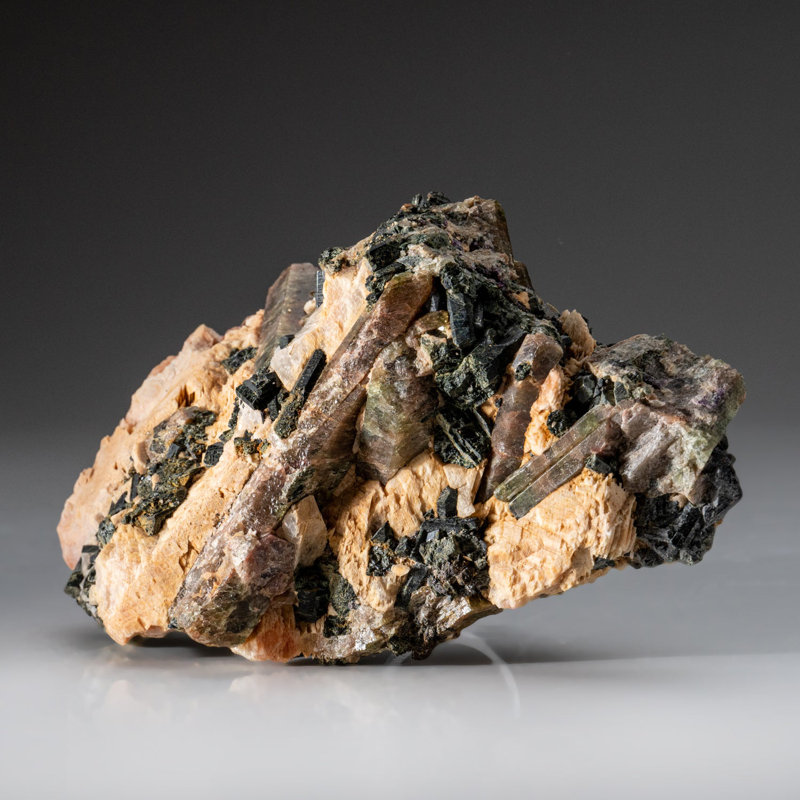 Green Beryl on Feldspar From from Minas Gerais, Brazil
