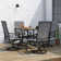 Alyah 4 - Person Metal Patio Dining Set with Square Table