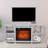 48" TV Stand With 18" Insert Electric Fireplace And Open Storage Shelves Media Console For Tvs Up To 55"-1031216639