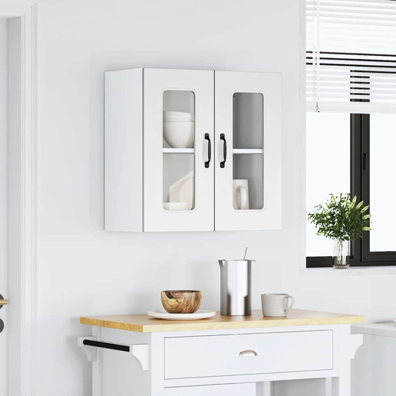Armoire murale vidaXL, H 23,62 po x l 23,62 po x P 12,20 po, Blanc