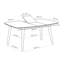 Table de salle à manger extensible Hardvard-1324417665