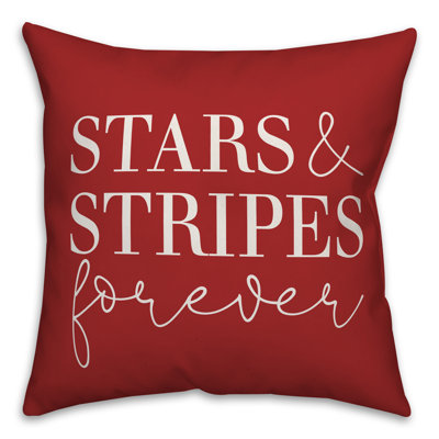  Housse et insert de coussin carré extérieur Stars and Stripes Forever