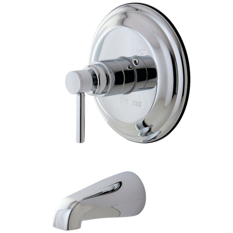 Kingston Brass Concord Single-Handle Pressure Balanced Tub Faucet, Polished Chrome