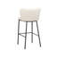 Mina Upholstered Counter Stool with Metal Frame-95982241