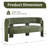 Upholstered Barrel Backrest Loveseat Sofa-734679138
