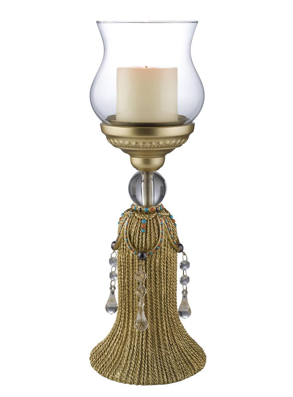 Foran Polyresin Tabletop Candlestick, 17" H x 6" W x 6" D