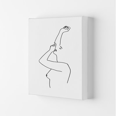 Female Reaching Up - Print