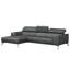 Blagovesta Genuine Semi-Aniline Leather Corner Sofa with Upholstered Frame-1258670071-1258670064