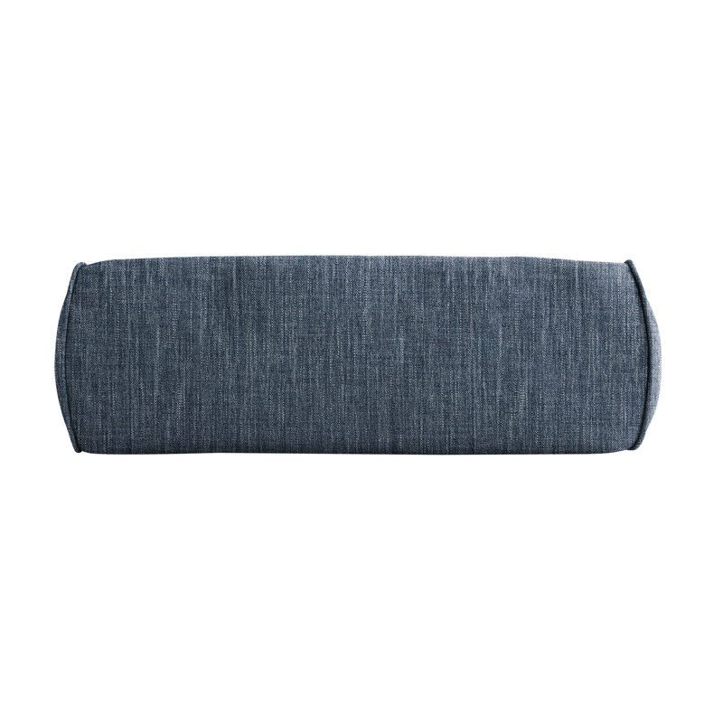  Housse et insert de coussin en polyester pour l'intérieur et l'extérieur, Bleu contemporain, H 8 po x l 20 po