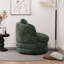 Fauteuil demi-tonneau pivotant en chenille Modern-481052752