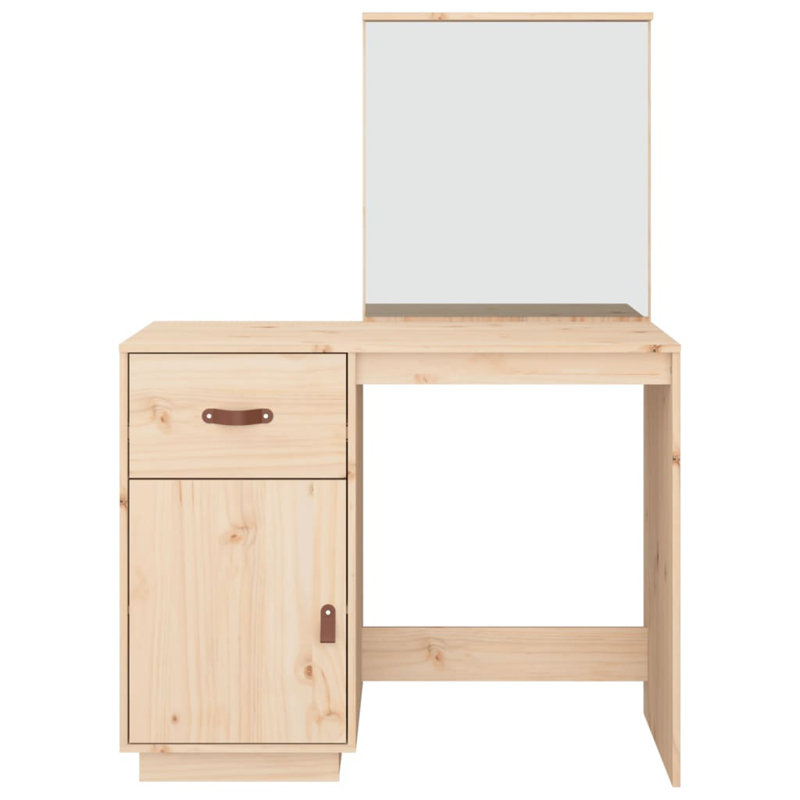 Niel Dressing Table with Mirror, Brown