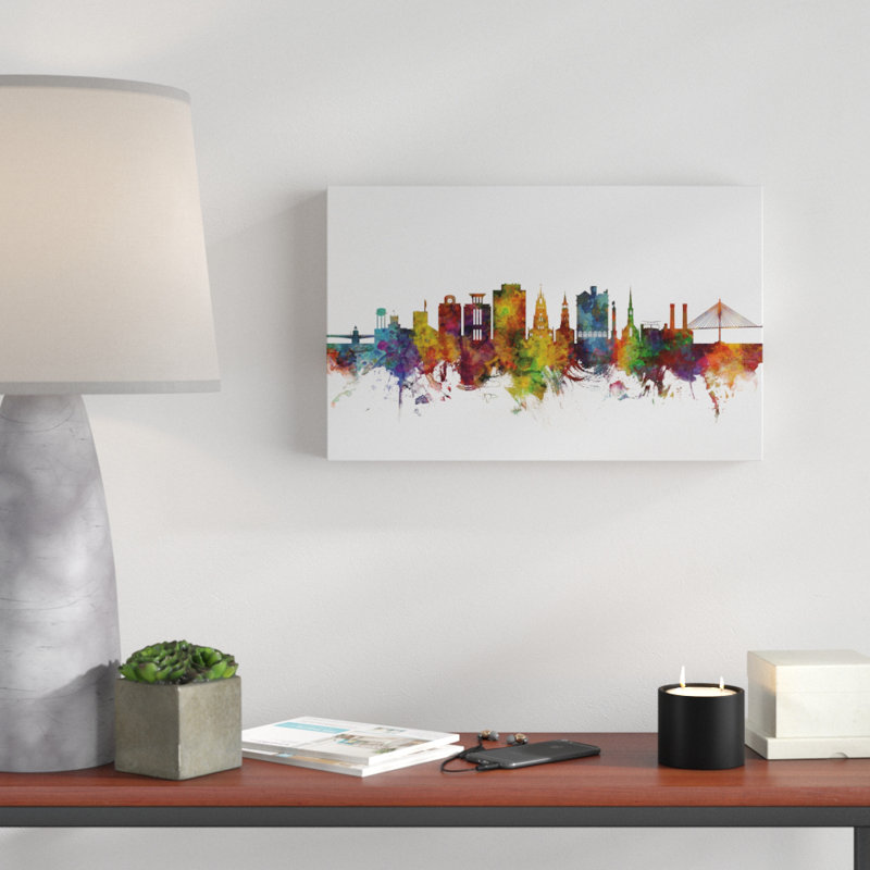 « charleston south caroline horizon ii », impression sur toile tendue, H 12 po x l 19 po x P 2 po