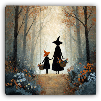 Art mural sur toile Witch Walk in Autumn Woods