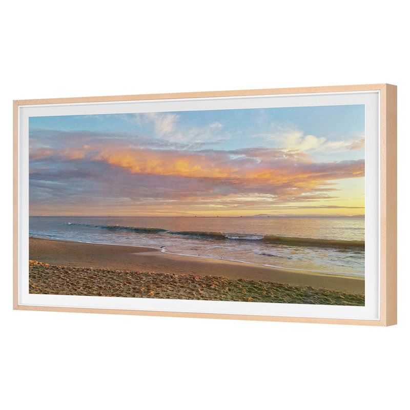 Butterfly Beach Seascape Print by Werder, Lillis, 28'' H x 46'' W, Maple Single Picture Framed
