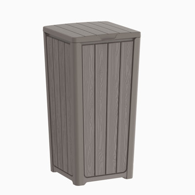 30.72"H All-Weather 23 Gallon Outdoor Indoor Resin Trash Can