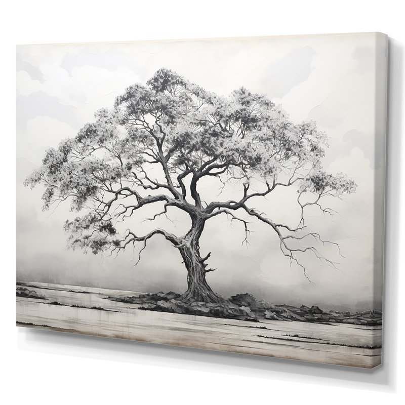 «African Tree Minimalisme I» sur toile, Toile tendue, H 30 po x l 40 po x P 1,5 po