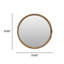 Miroir rond en bois