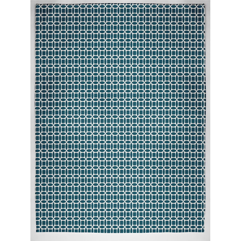 Verena Plain Weave / Muslin Throw Blanket, Teal