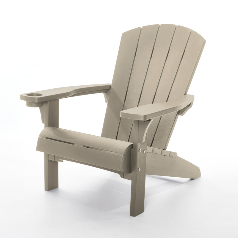 Keter Alpine Adirondack Chair, Silver Sage, 1