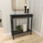 Console de salon en bois noir-133034723