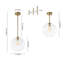 Luminaire suspendu sphérique minimaliste en verre soufflé à la main 1 lumière Minimalist-133344872