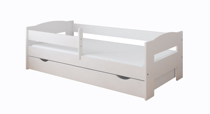 Fletcher Cabin Bed with Storage Included, Off White, European Toddler (80 x 180 cm)