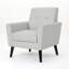 Fauteuil club inclinable gris clair