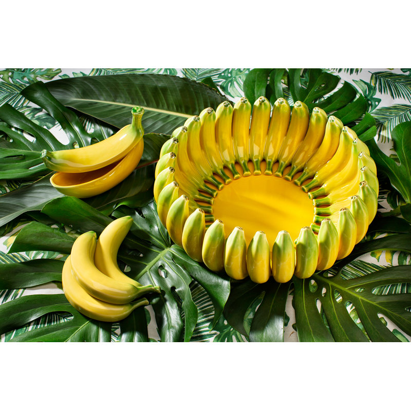 Banana Madeira Earthenware and Ceramic Platter