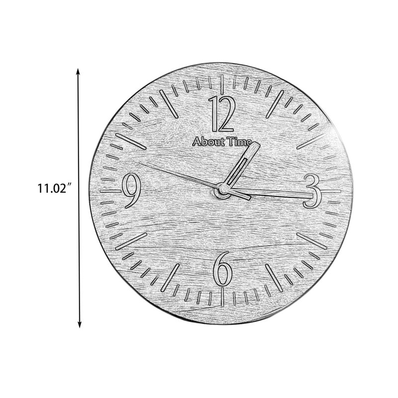 Horloges murales noires rondes, H 11,02 po x l 11,02 po