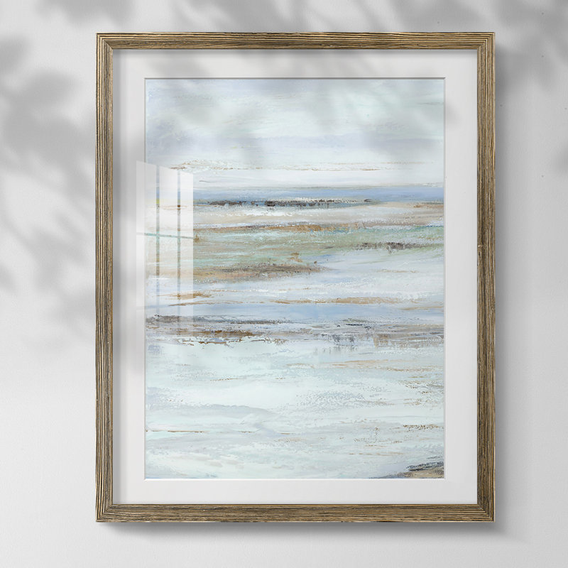 «Soft Abstraction I», reproduction encadrée, Papier avec cadre noyer, Oui