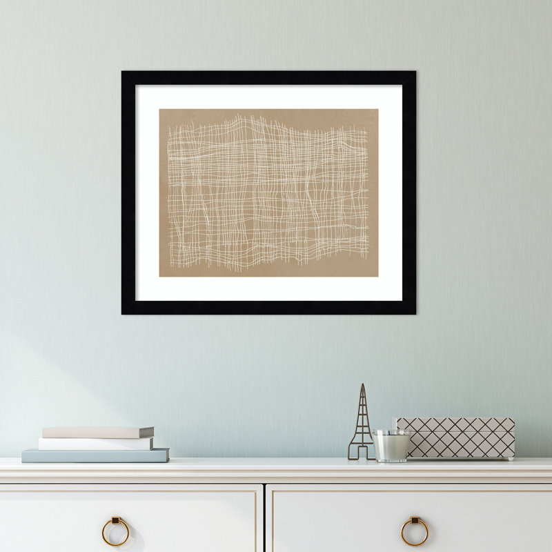 «Weave» par Tom Reeves - cadre photo, L 41 po x H 33 po, Cadre noir