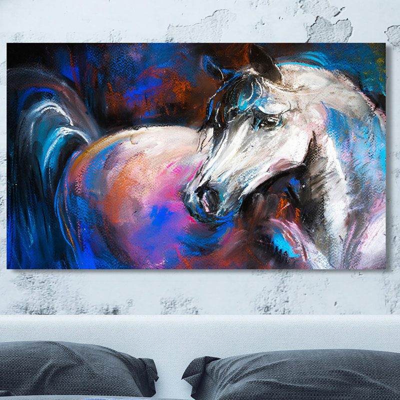 Cheval - reproduction sur toile tendue, H 28 po x l 48 po x P 1,5 po