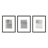 Gray On Gray Set Of 3 Print by Jacques Pilon