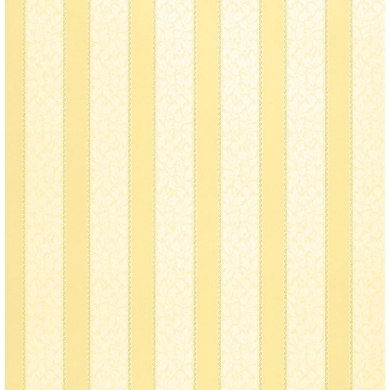 Papier peint à rayures Wallis, Jonquille