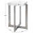 Indae Glass Top End Table