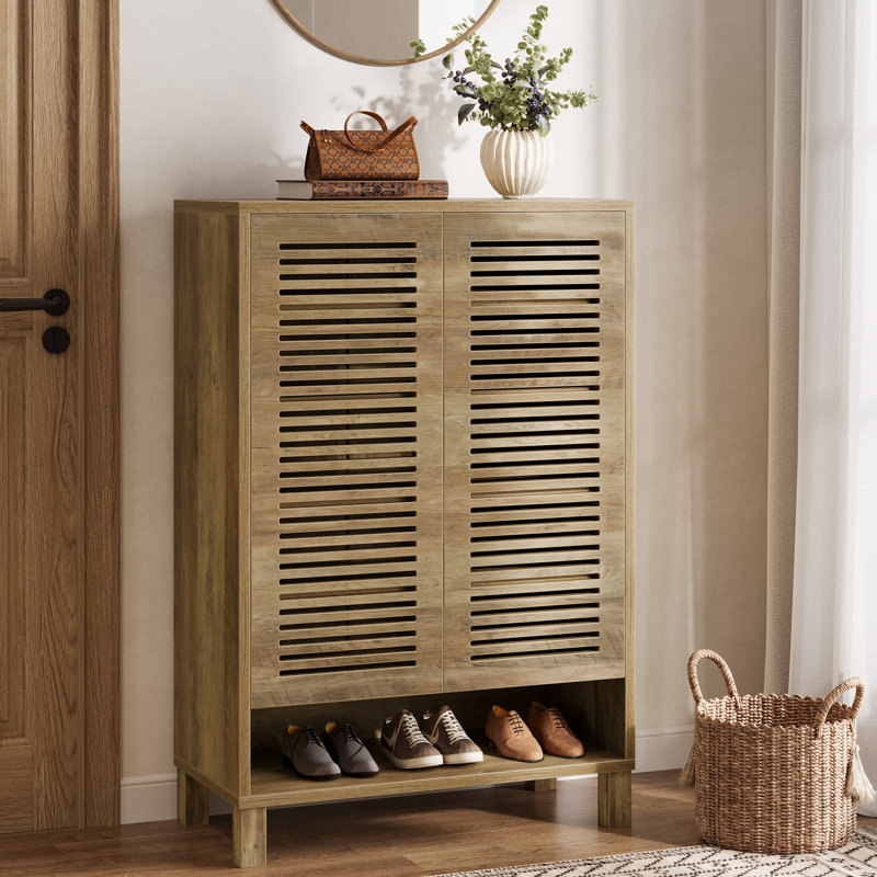 24 Pair Shoe Storage Cabinet