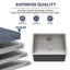 24" L x 18" W x 12" H Undermount Laundry Utility Sink Deep Single Bowl 16 Gauge 304 Stainless Steel Kitchen Sink-118228764