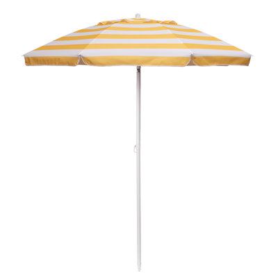 Edwin 5.5 ft Outdoor Canopy Sunshade Beach Umbrella and Small Patio Umbrella