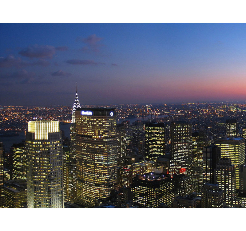 Horizon panoramique de New York (à gauche), H 18 po x l 24 po