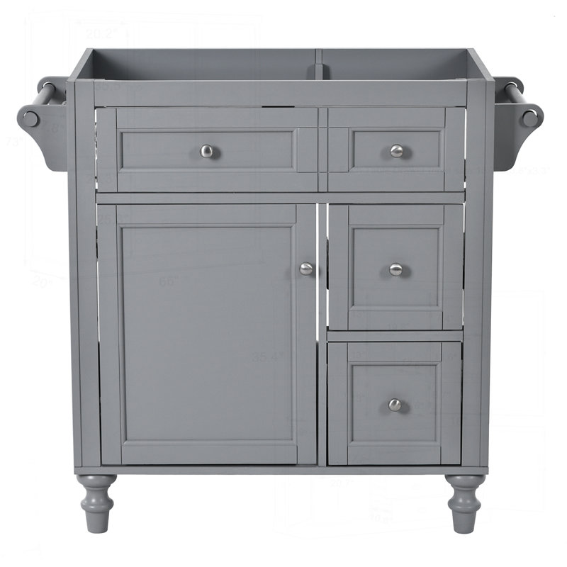Meuble-lavabo moderne avec plusieurs tiroirs et fonctions de rangement avancées, Gris