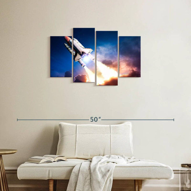 Mission Oberle dans l'espace, H 22 po x l 36 po