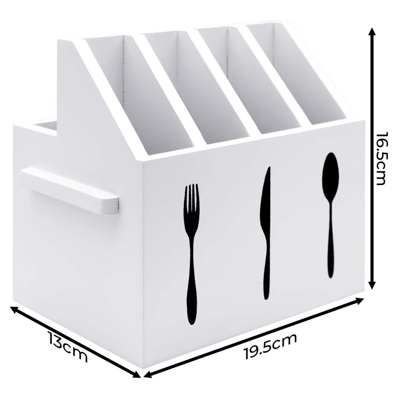 Cutlery Utensil Holder with Napkin Holder