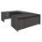 Regency Legacy U Desk with Single Pedestal Drawer Unit